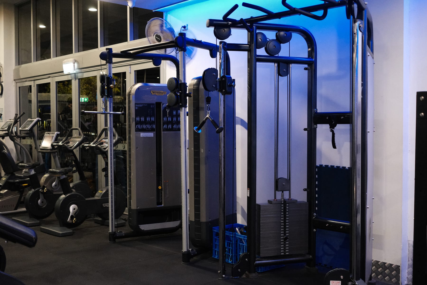 Dual cable station on the strength floor at NoosaFit 24-7